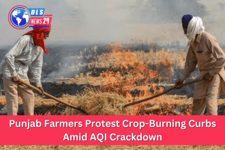 Punjab Farmers Protest Crop-Burning Curbs Amid AQI Crackdown